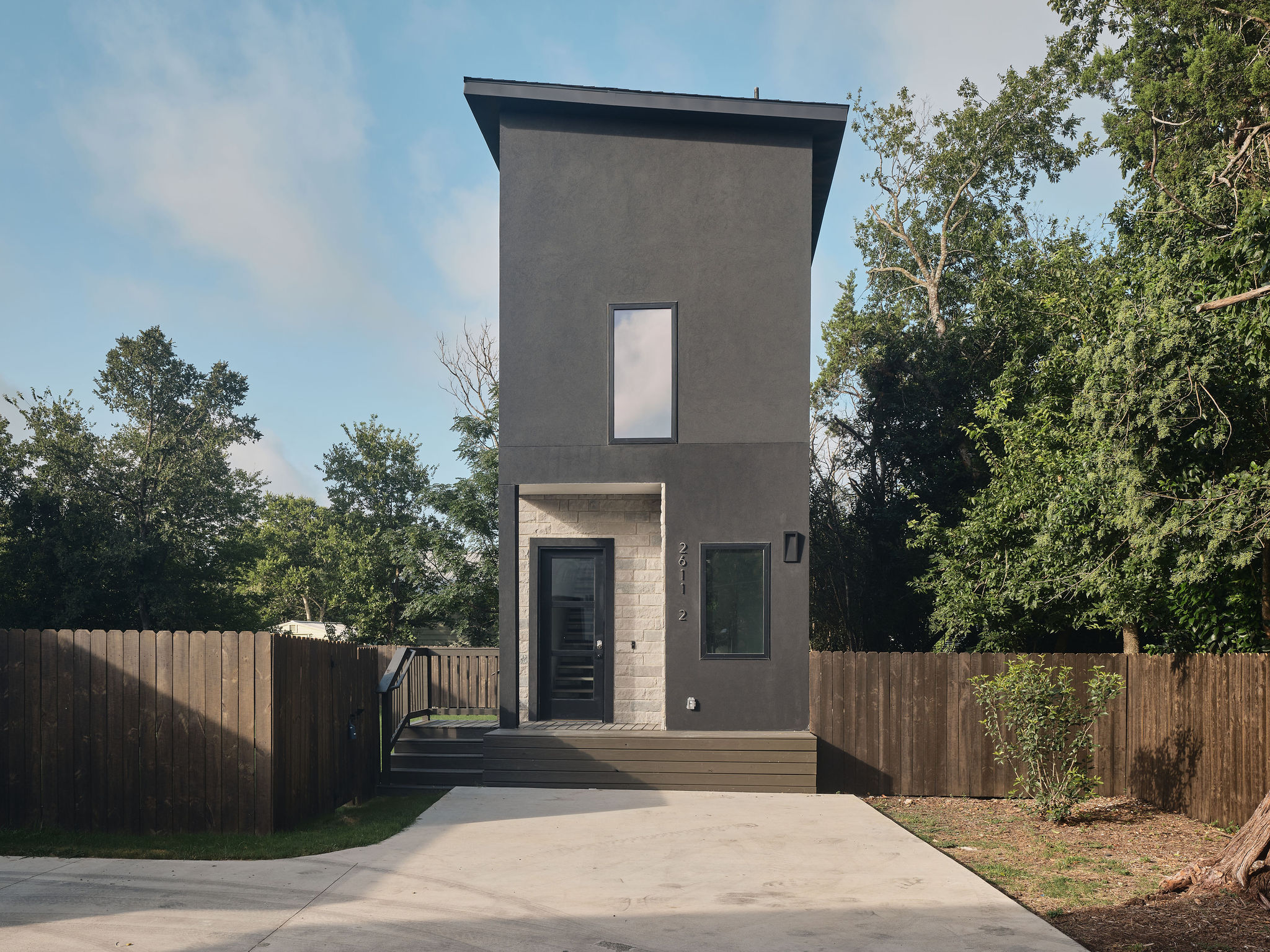 View of front of property featuring stucco siding