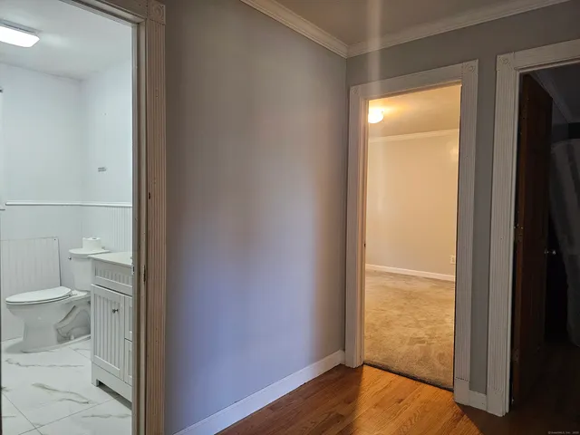 a view of bathroom with a toilet