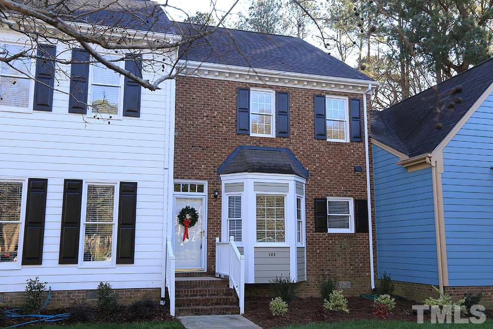 122 Skylark Way Raleigh, NC 27615 - Photo 3 of 30 a front view of a house with glass windows