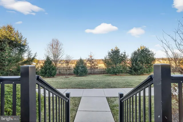 a view of a balcony with an outdoor space