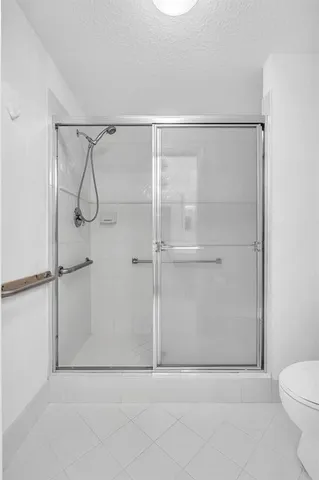 a view of a glass door and porch