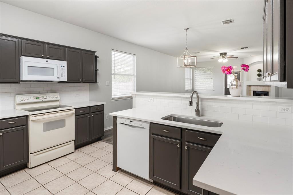 7900 Hidden Path Lane Denton, TX 76210 - Photo 6 of 25 a kitchen with a sink and a stove top oven