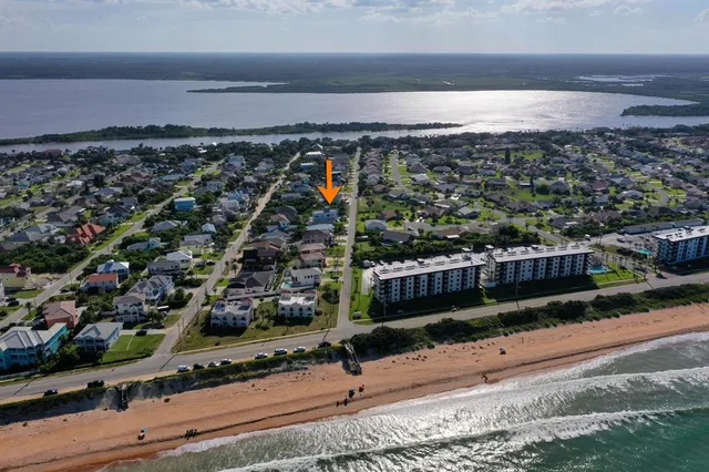 an aerial view of a city with lots of residential buildings