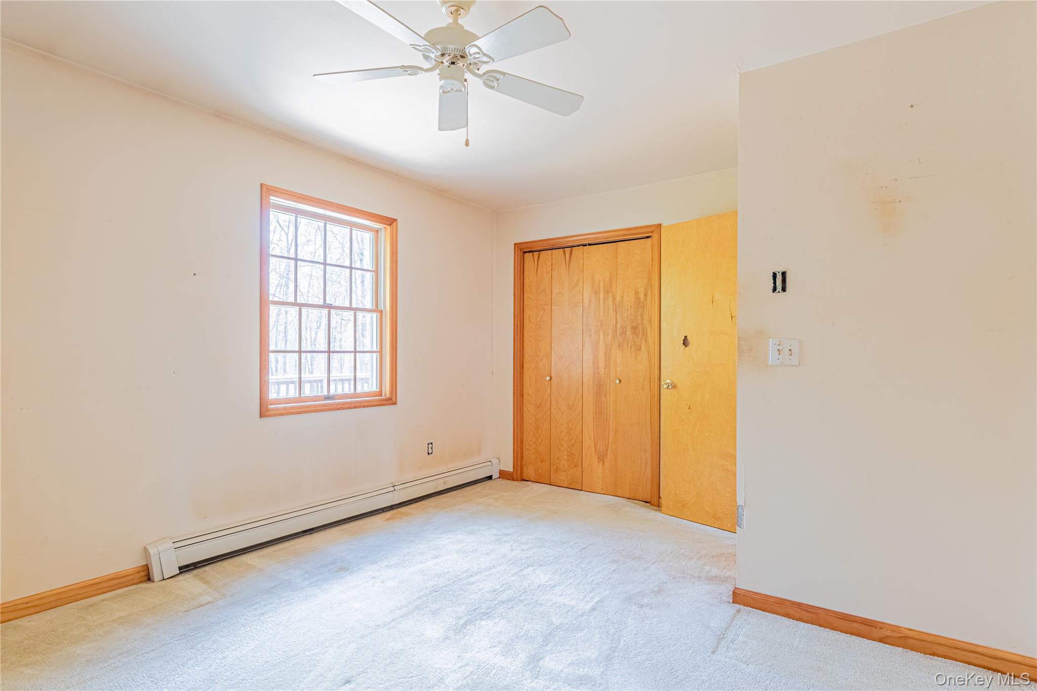 616 North Elting Corners Road Highland, NY 12528 - Photo 14 of 27 an empty room with chandelier fan