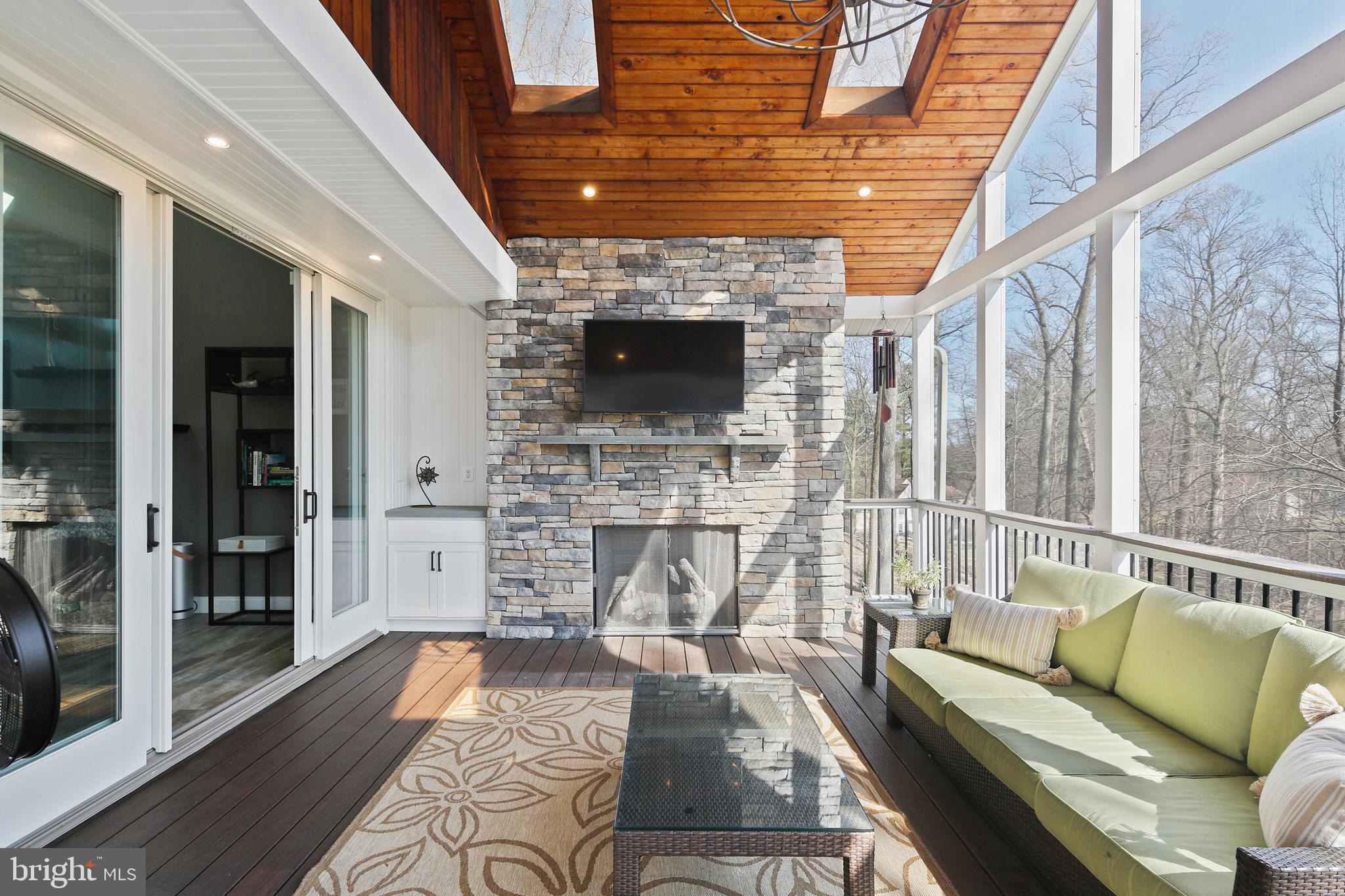 10033 Inkpen Place Ellicott City, MD 21042 - Photo 21 of 47 Stone Fireplace