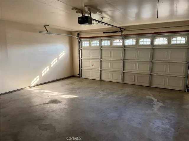 a view of a garage room