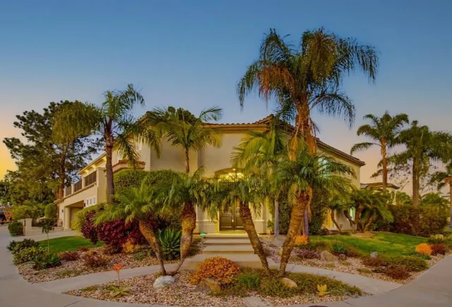 a front view of a building with a street