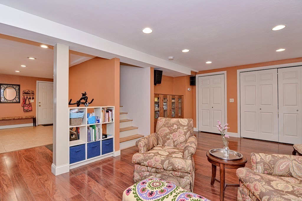 40 Southboro Road Upton, MA 01568 - Photo 35 of 42 a living room with furniture and a book shelf
