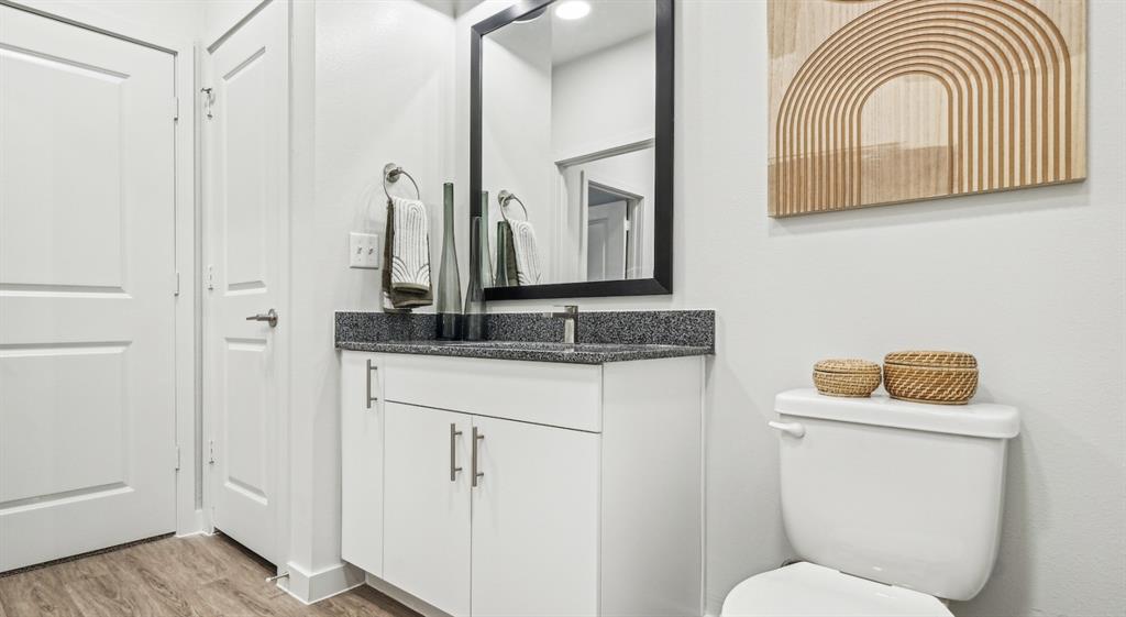 4600 East McKinney Street, Unit 5317 Denton, TX 76208 - Photo 36 of 40 a bathroom with a sink and a toilet