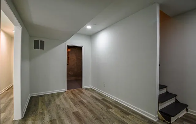 wooden floor in an empty room