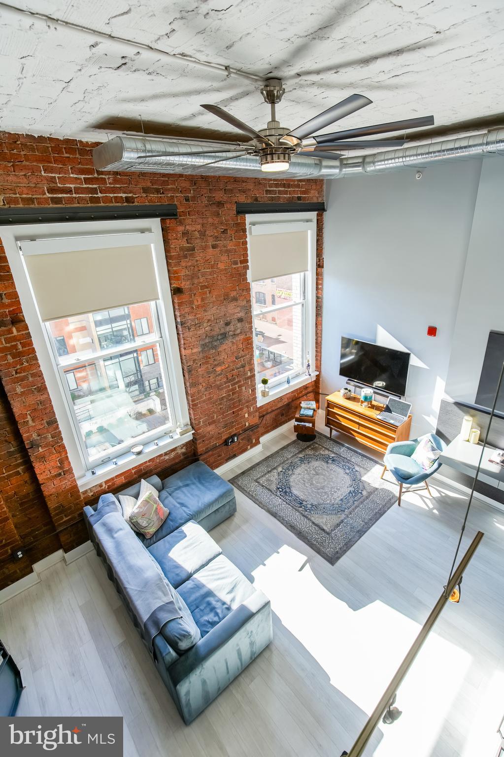 1401 R Street Northwest, Unit 303 Washington, DC 20009 - Photo 8 of 28 Looking down from the Loft bedroom