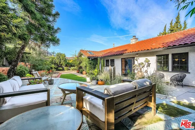 a outdoor space with patio furniture