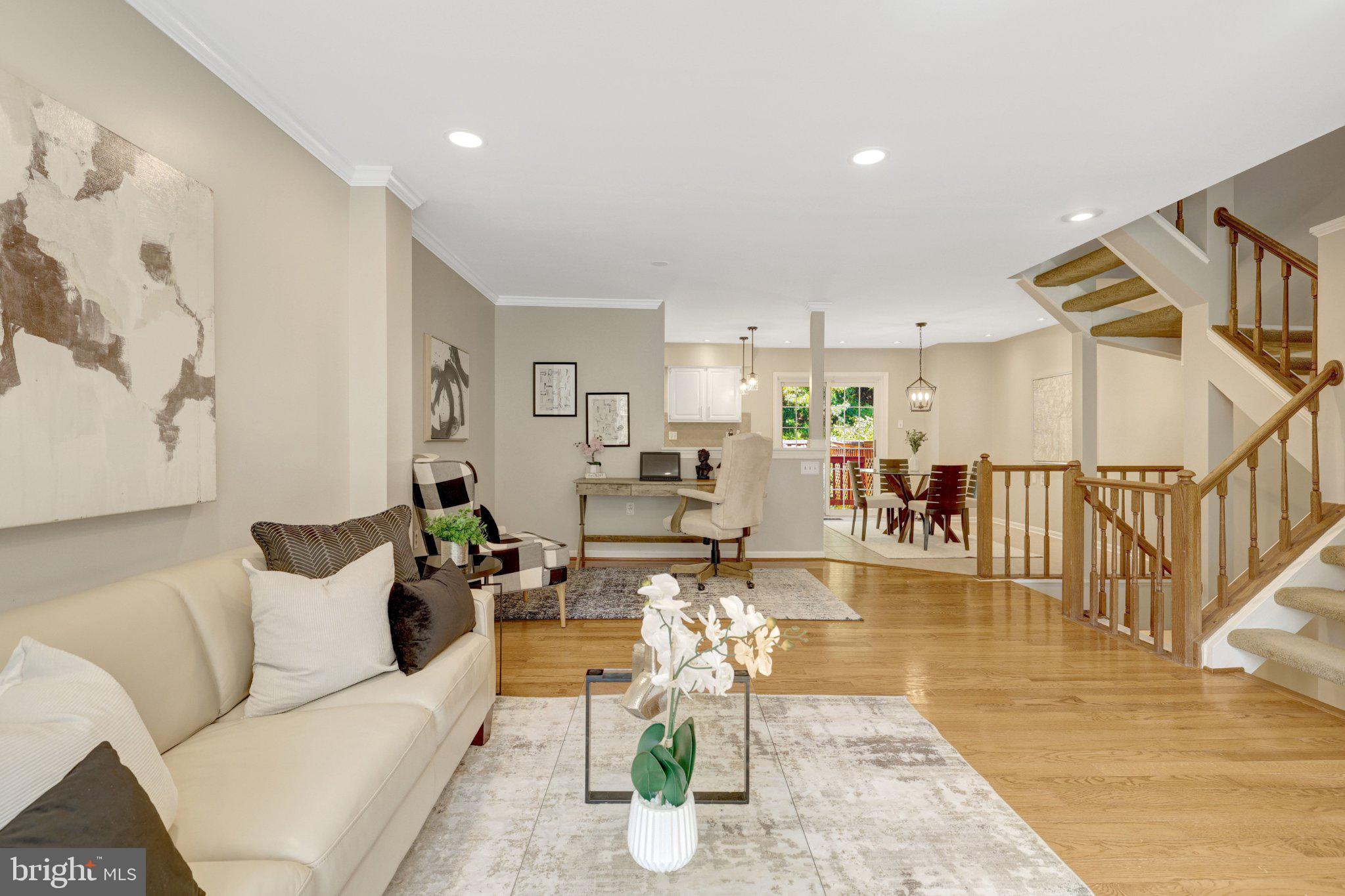 11992 Sentinel Point Court Reston, VA 20191 - Photo 8 of 36 Living room with view into kitchen