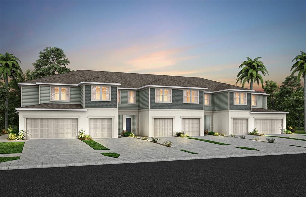 4450 Jetty Lane Palm Bay, FL 32905 - Photo 1 of 1 a front view of a house with a yard and garage