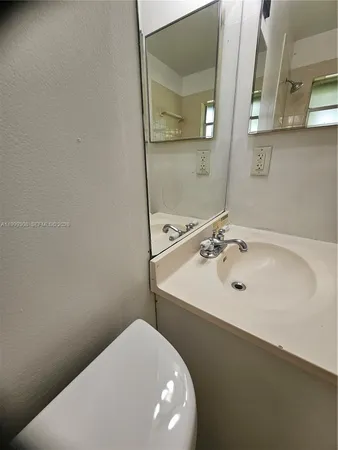a view of a bathroom with a sink