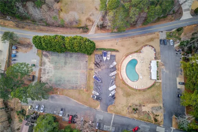 a view of a lake with a deck and a lake view