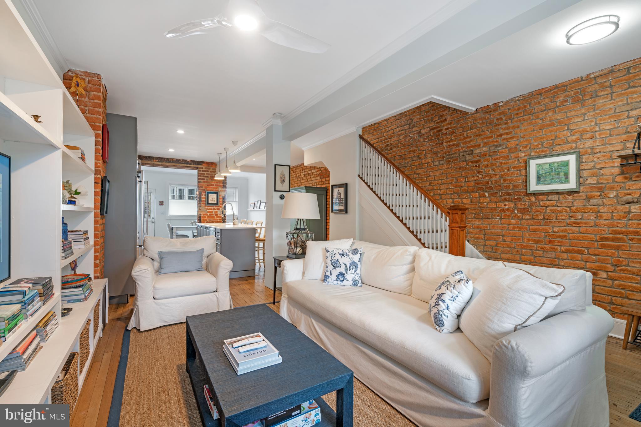 1521 Isherwood Street Northeast Washington, DC 20002 - Photo 4 of 15 Custom Built-Ins and Exposed Brick