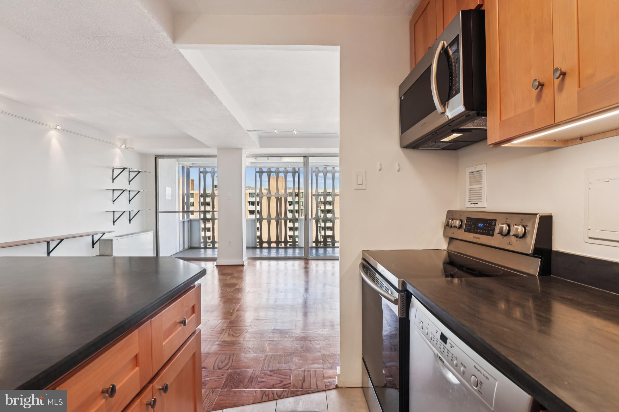 1301 Delaware Avenue Southwest Washington, DC 20024 - Photo 29 of 73 Modern kitchen with open living space.