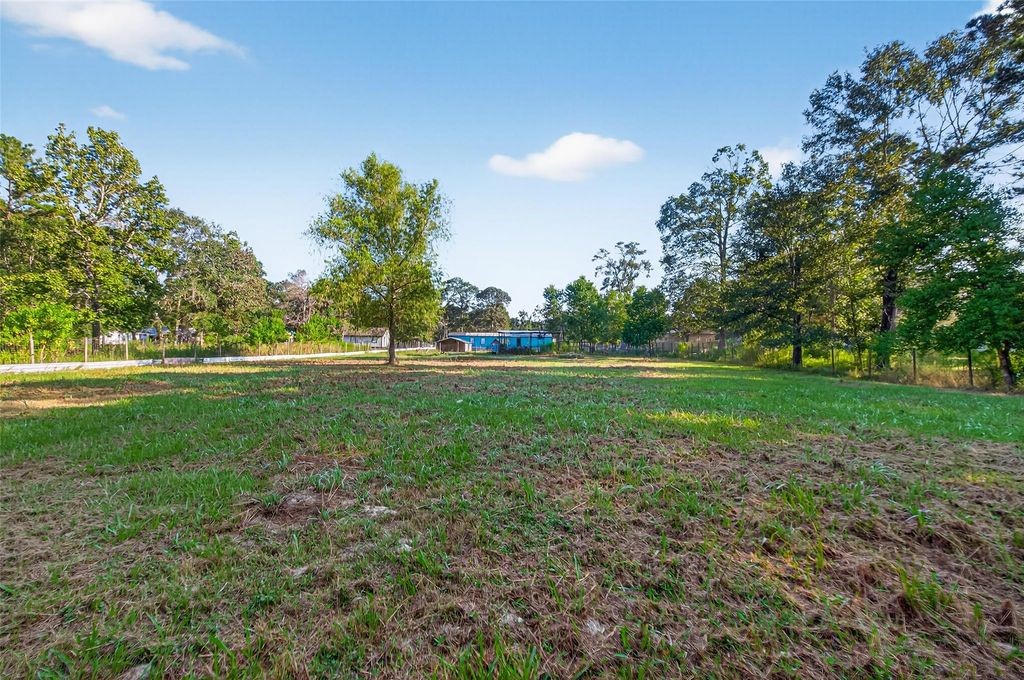 451 Trails End Drive Cleveland, TX 77328 - Photo 25 of 28 a backyard of a house with lots of green space