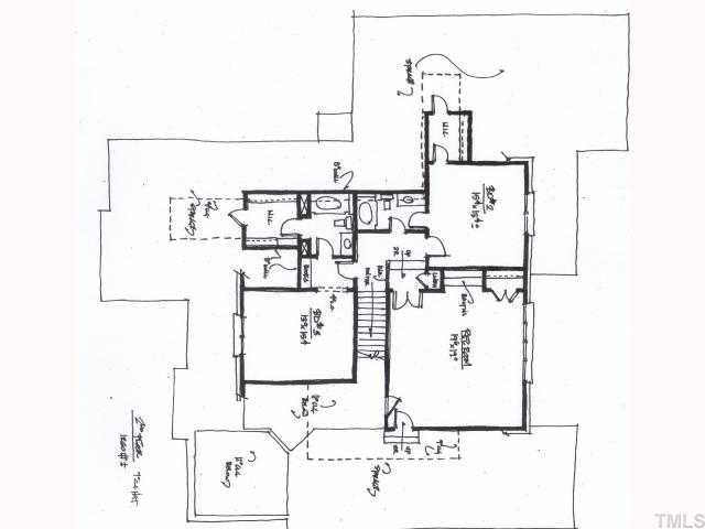 3712 Manorbrook Road Raleigh, NC 27607 - Photo 12 of 12 2nd Floor Plan