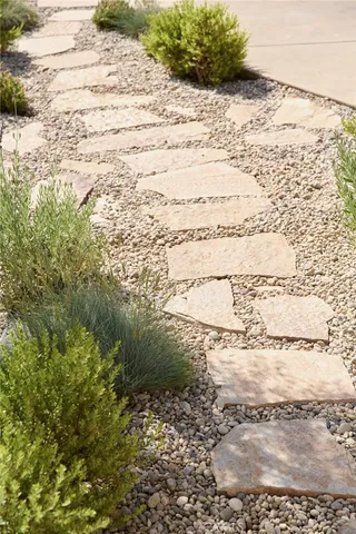 a view of a back yard of the house
