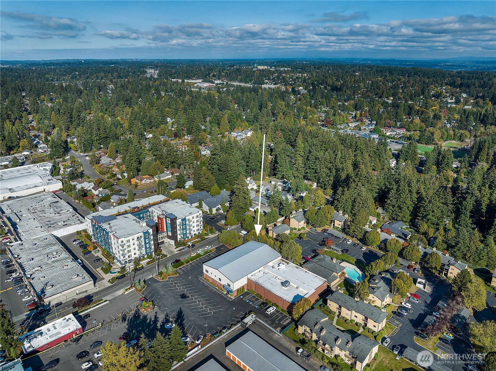 1207 North 152nd Street, Unit B Shoreline, WA 98133 - Photo 11 of 11 an aerial view of residential house with outdoor space