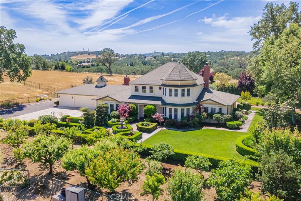 Beautiful estate with manicured lawns and garden areas