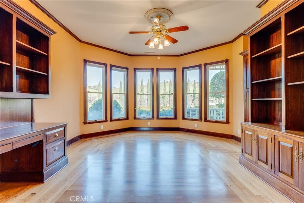 1655 Barley Grain Road Paso Robles, CA 93446 - Photo 22 of 50 Bayed Downstairs office with many quality built in cabinets
