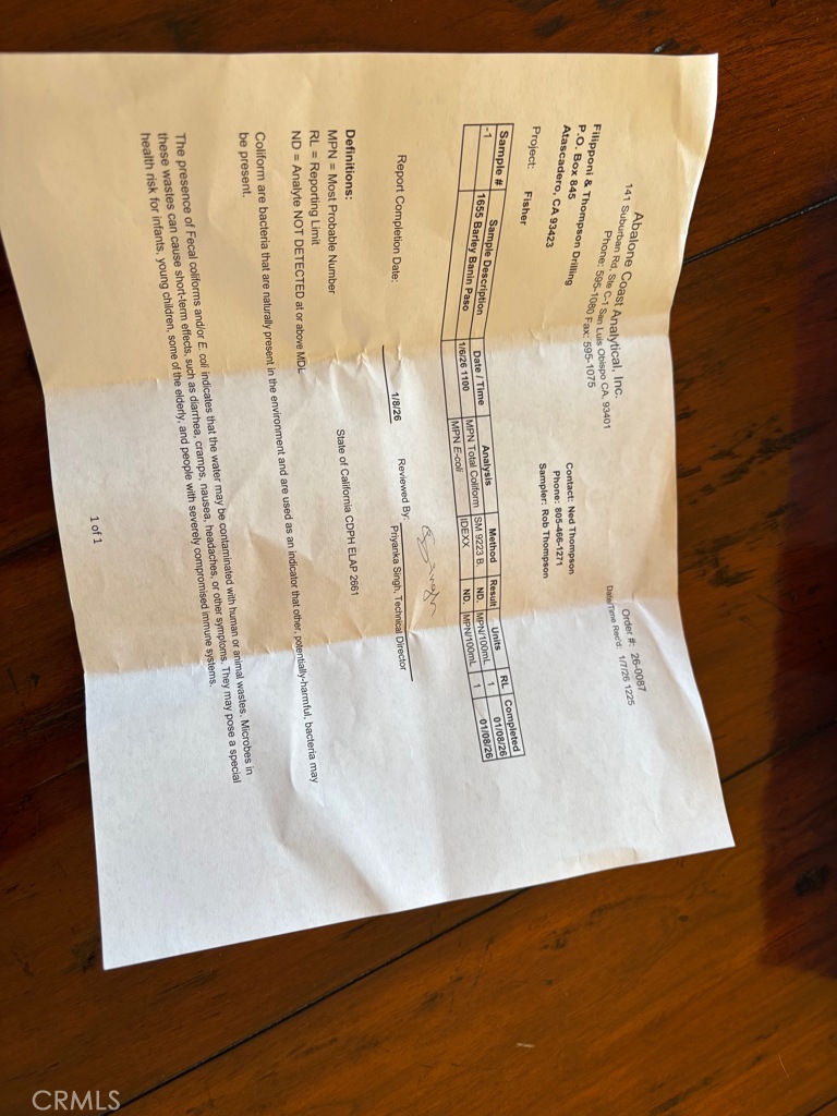 1655 Barley Grain Road Paso Robles, CA 93446 - Photo 3 of 50 Potability