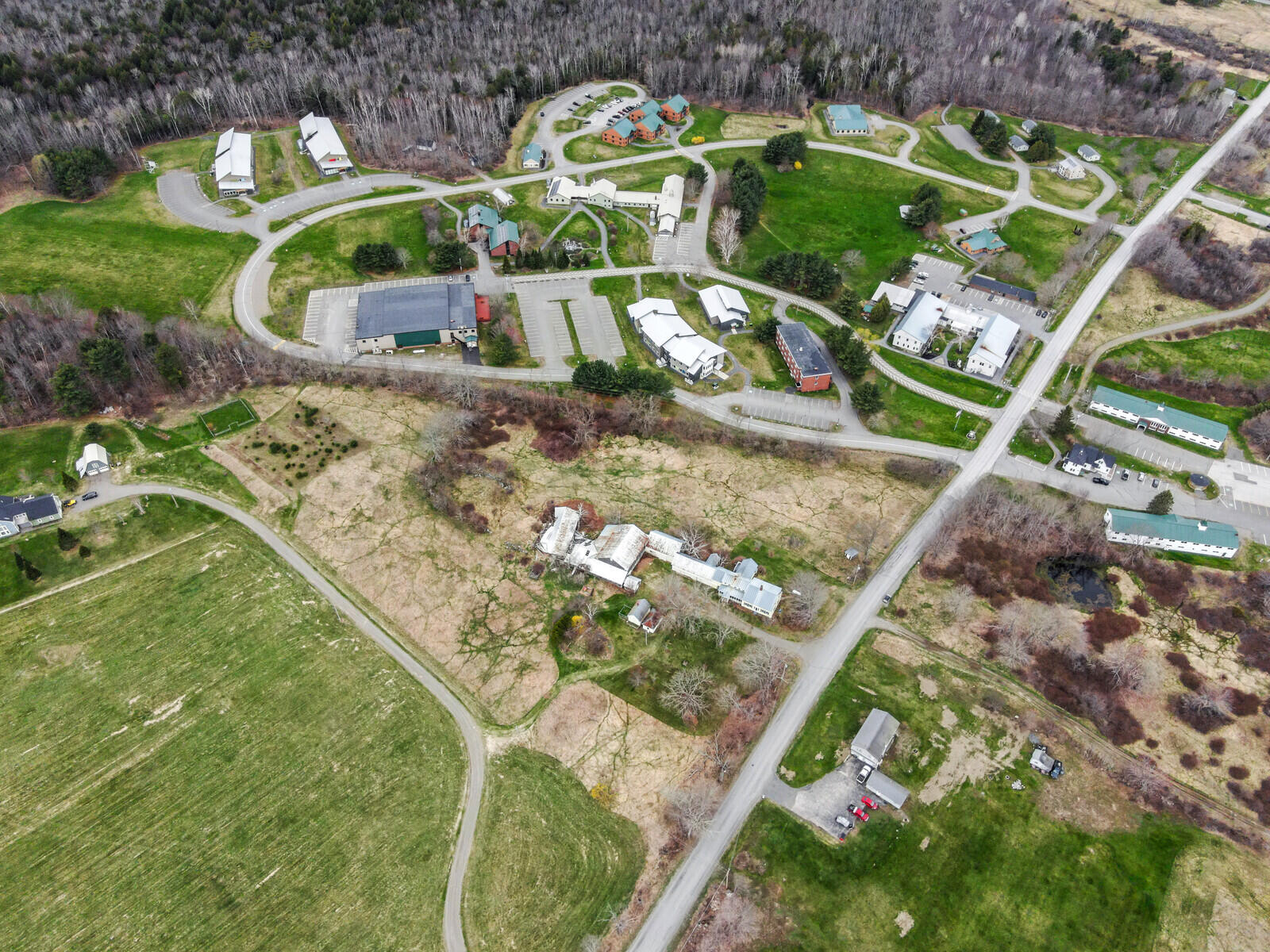 107 Quaker Hill Road Unity, ME 04988 - Photo 19 of 65 Aerial of the house toward the college