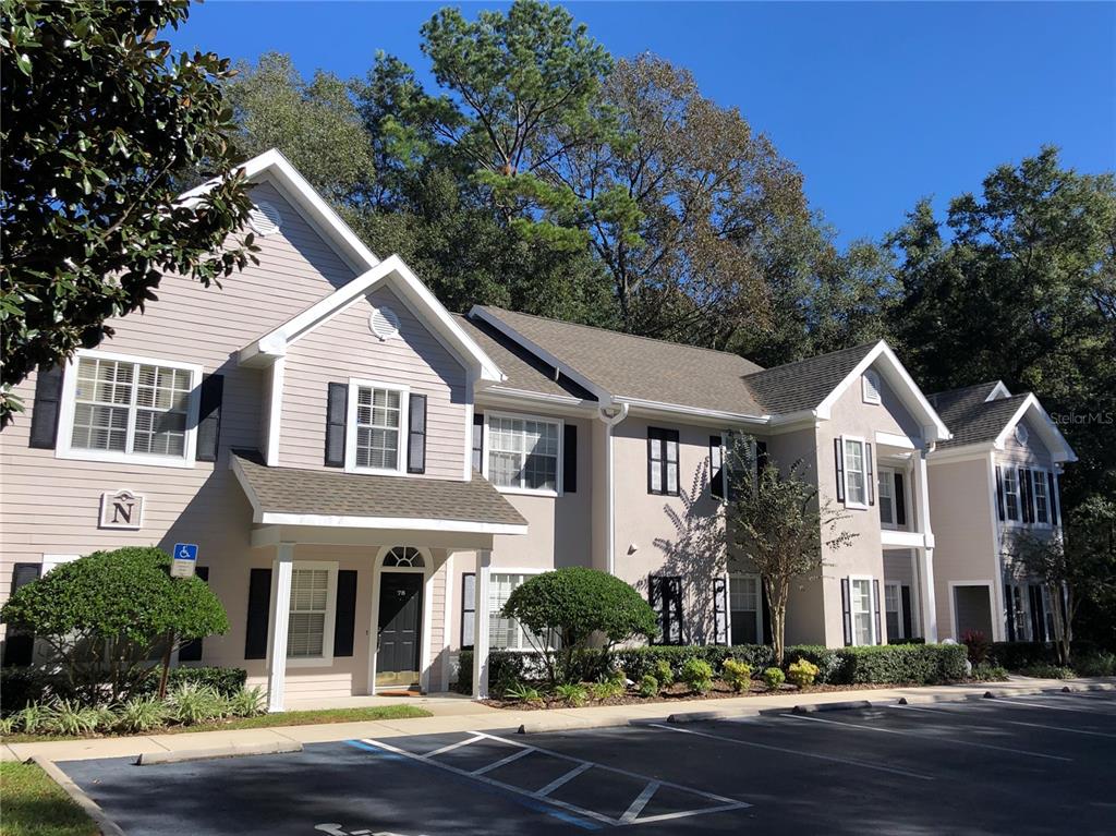 front view of multiple houses