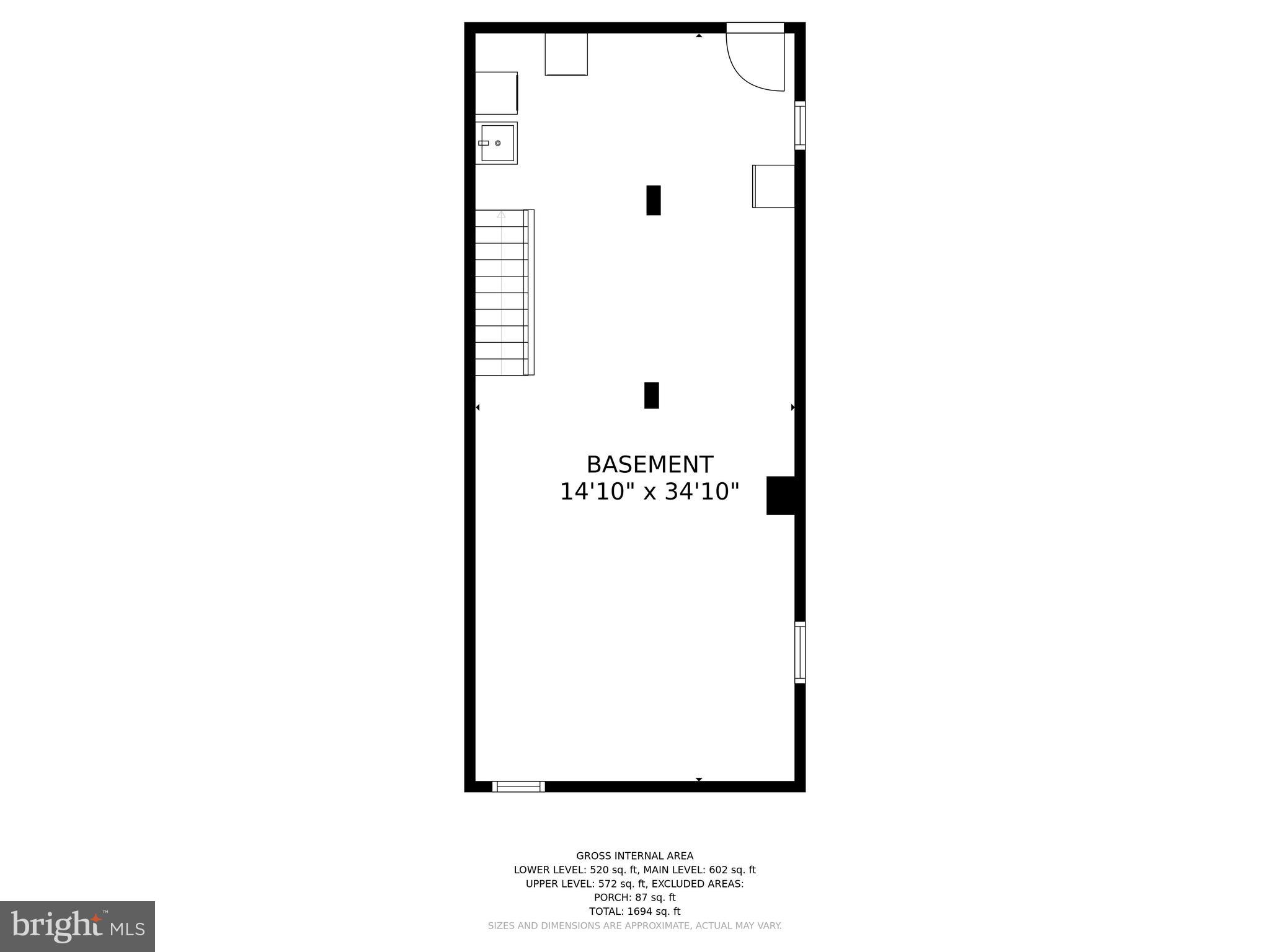 332 Ridge Avenue Towson, MD 21286 - Photo 31 of 32 Floor Plan