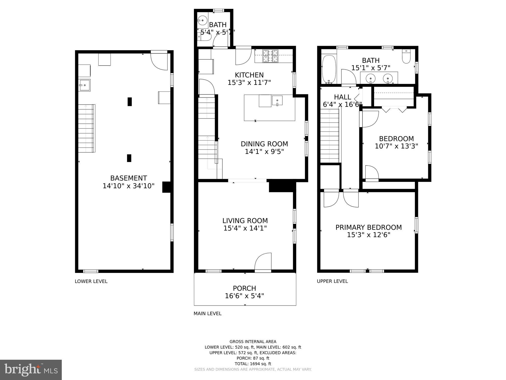 332 Ridge Avenue Towson, MD 21286 - Photo 32 of 32 Floor Plan
