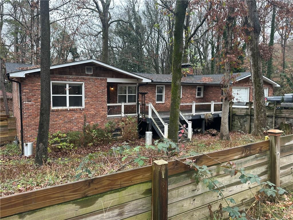 a front view of a house with porch