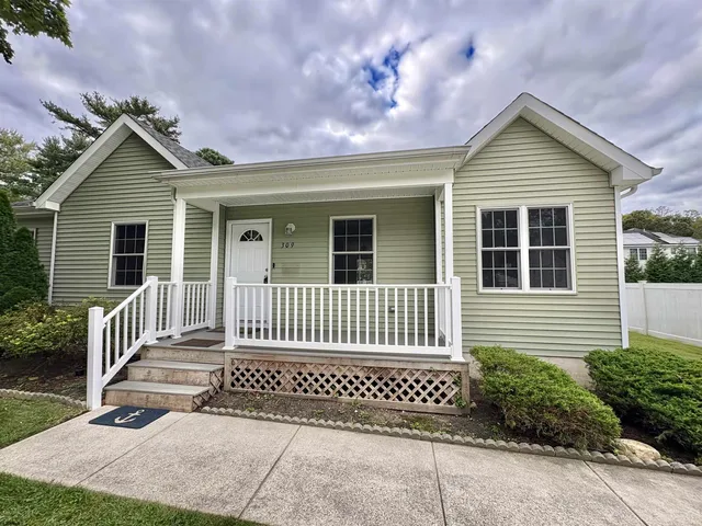 a front view of a house