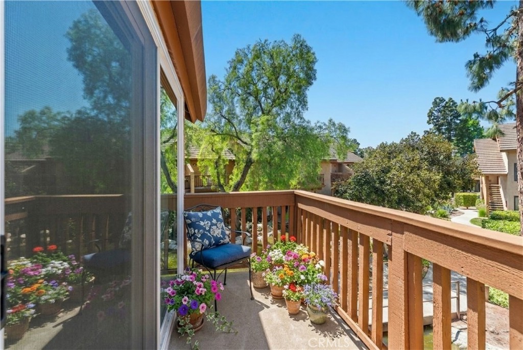 89 Lemon Grove Irvine, CA 92618 - Photo 26 of 34 a view of a balcony with flower plants