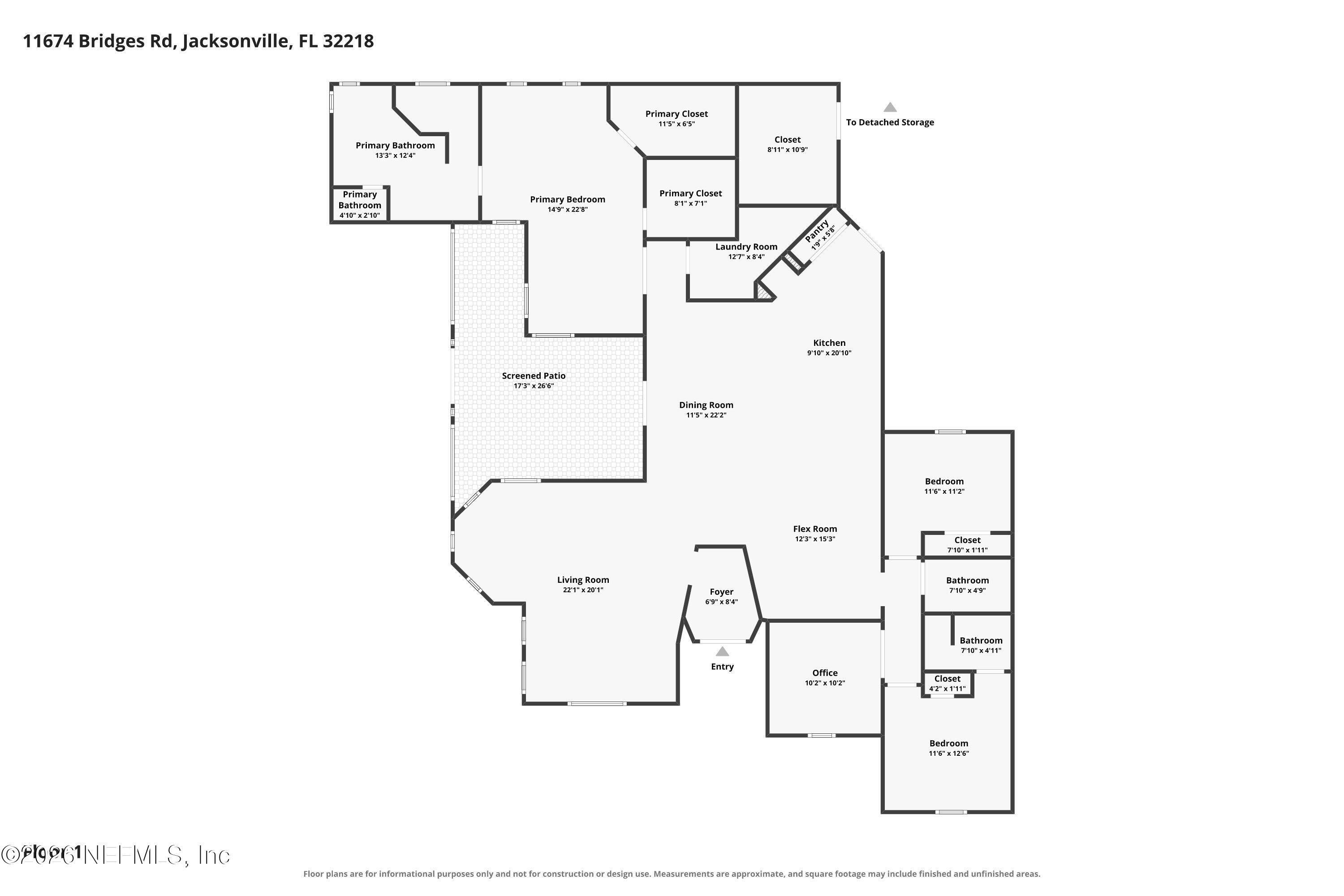 11674 Bridges Road Jacksonville, FL 32218 - Photo 30 of 30 Floor Plan