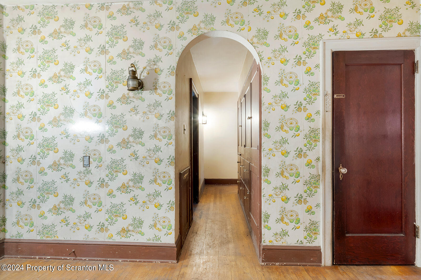 266 Old State Road Falls, PA 18615 - Photo 21 of 36 wooden floor with a view of a bathroom