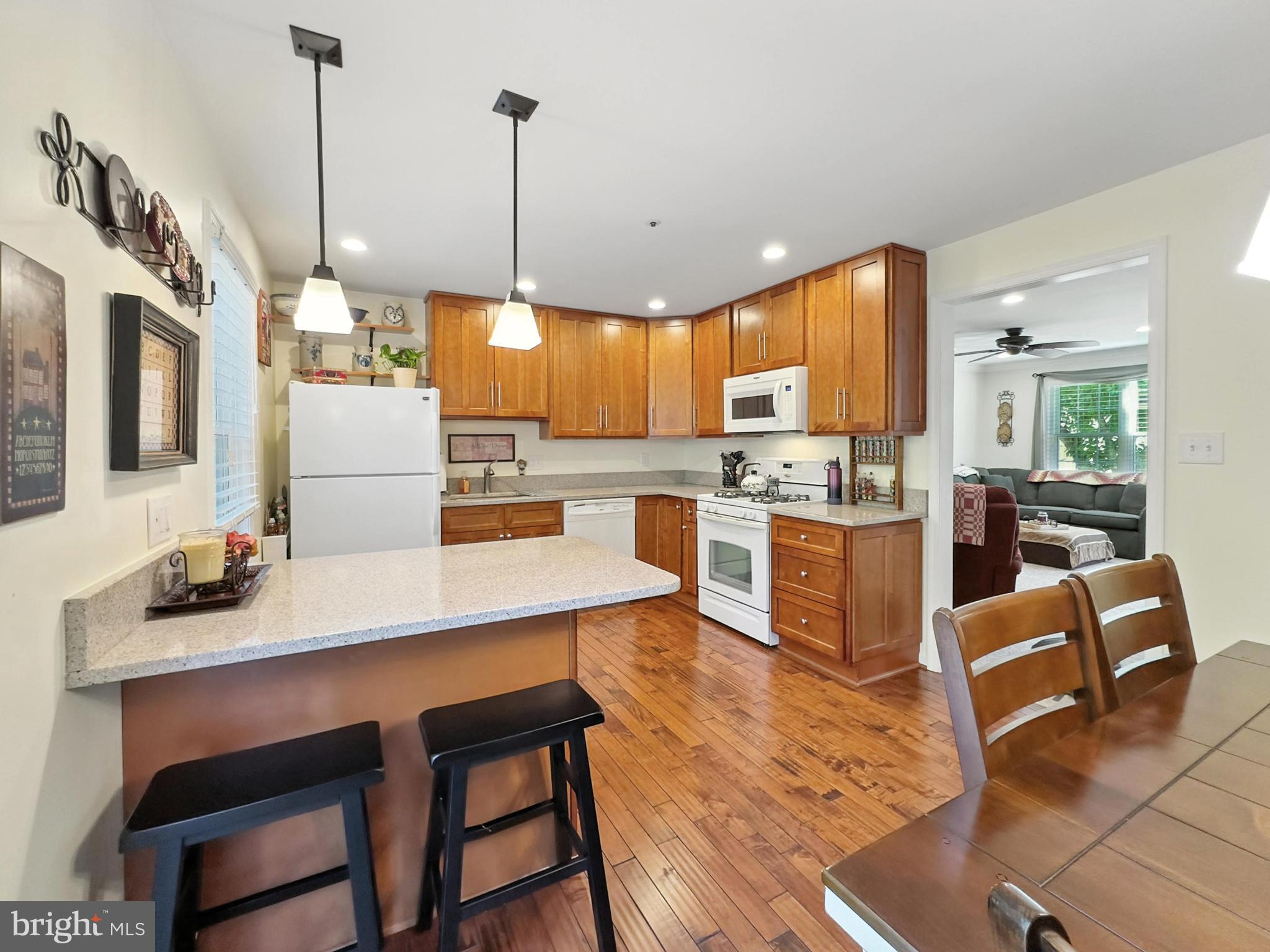 25744 Woodfield Road Damascus, MD 20872 - Photo 15 of 43 Modern kitchen with warm wood accents.