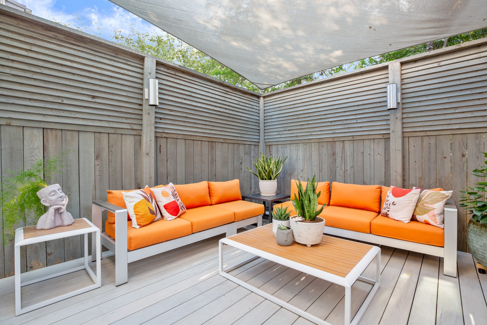 3905 Clawson Road, Unit 12 Austin, TX 78704 - Photo 14 of 30 a outdoor living space with patio furniture and a potted plant