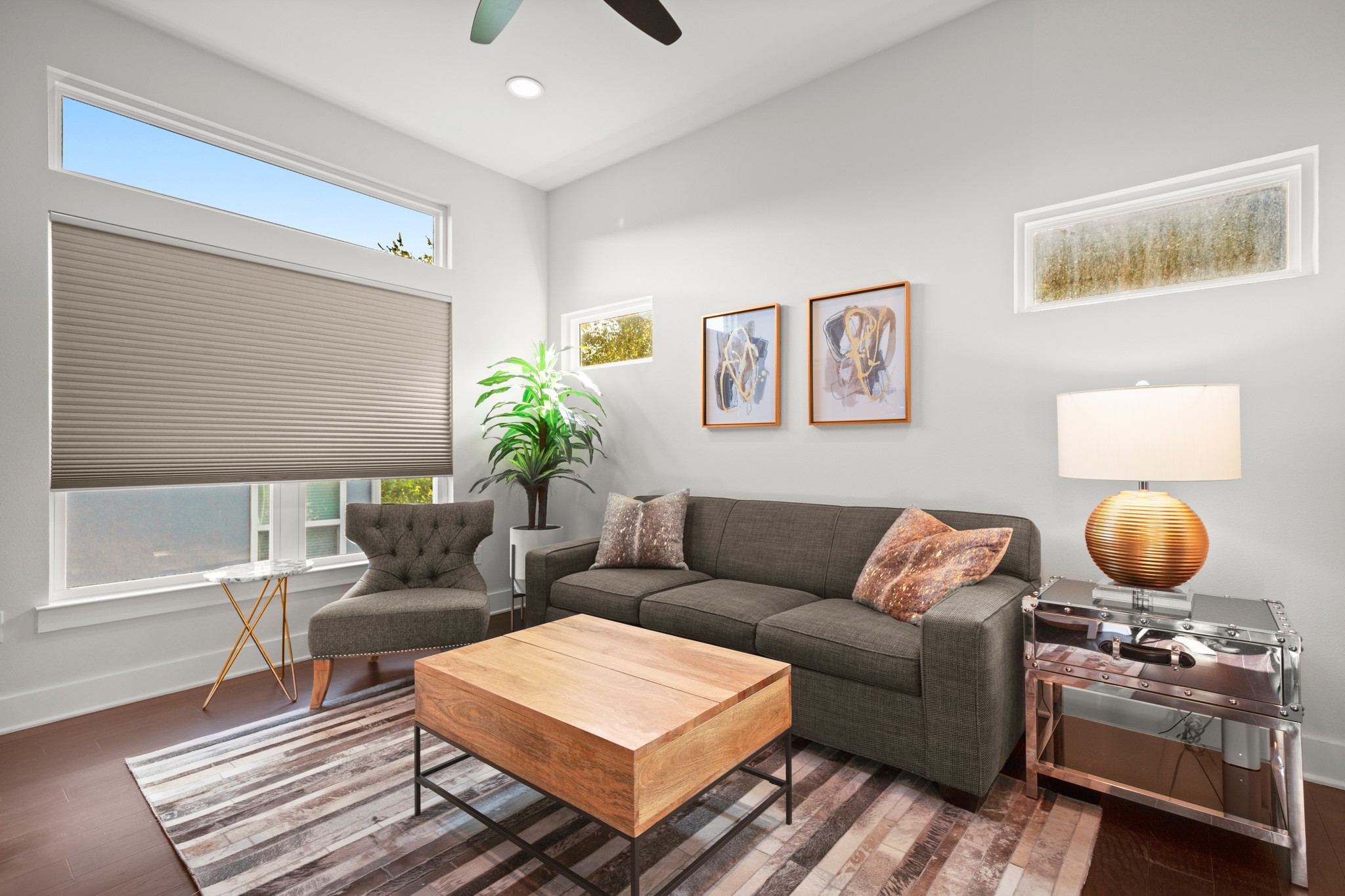 3905 Clawson Road, Unit 12 Austin, TX 78704 - Photo 22 of 30 a living room with furniture and a rug