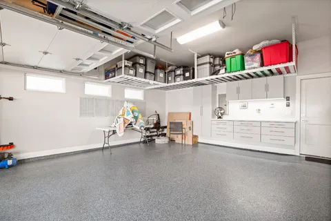 a view of storage and utility room with toys