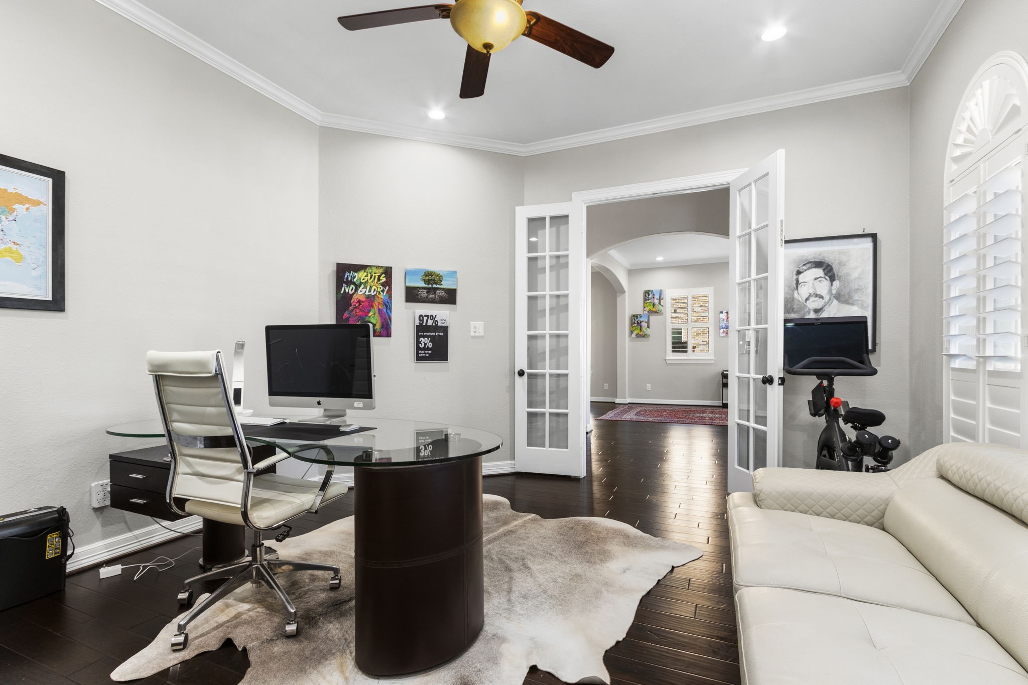 23211 Belted Kingfisher Trail Spring, TX 77389 - Photo 6 of 47 Spacious office has French doors for when privacy is needed