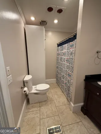 a view of backyard with green space