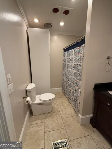 a view of backyard with green space