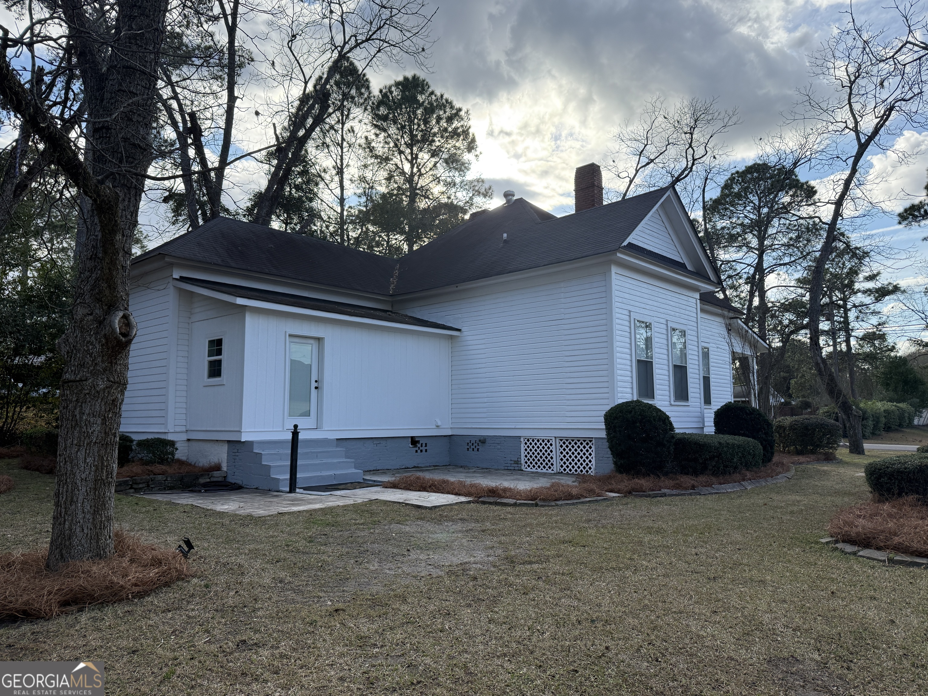 646 McLendon Street Ashburn, GA 31714 - Photo 8 of 63 a backyard of a house with barbeque oven and a tree