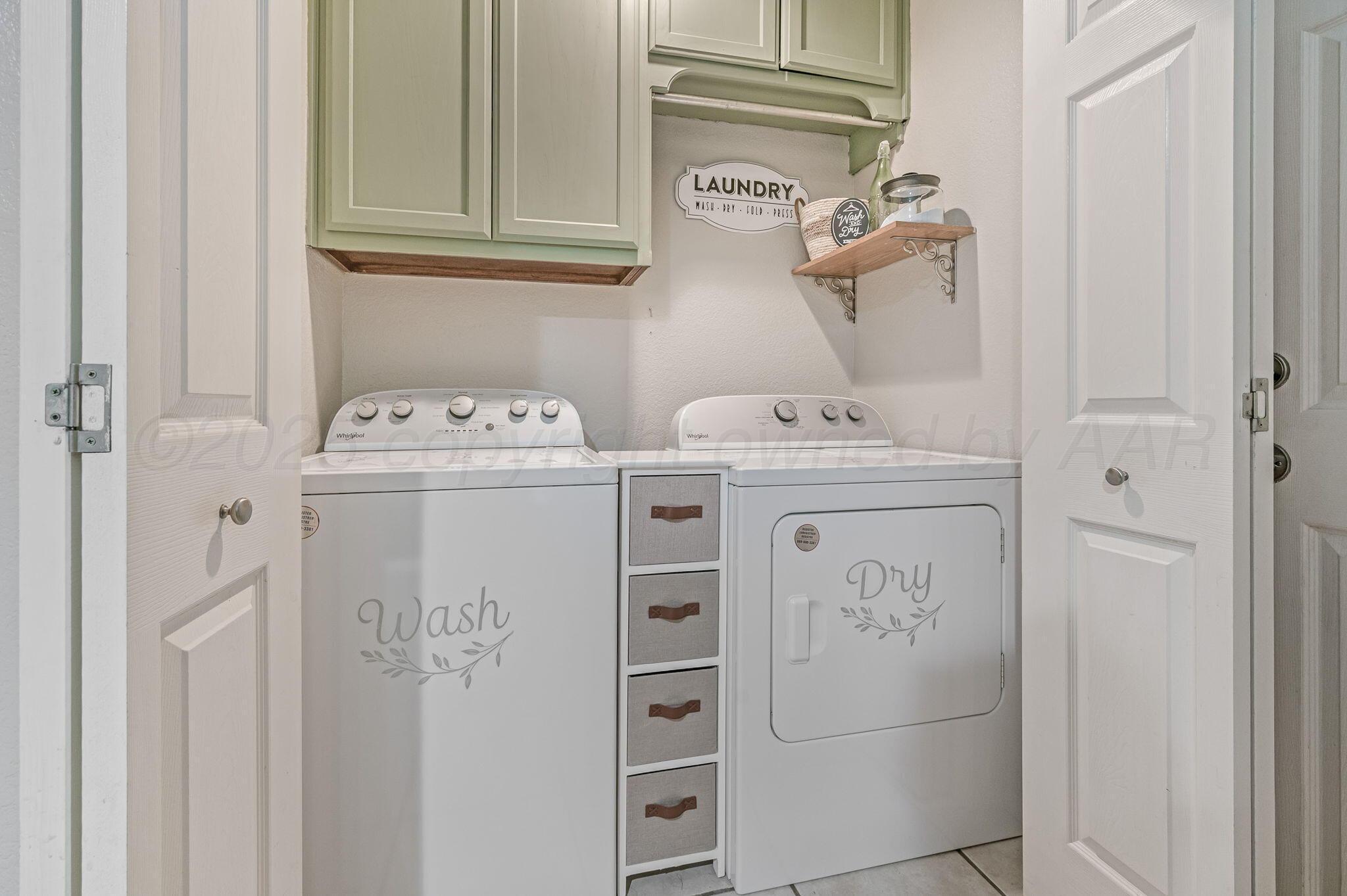 2002 Southwest 61st Avenue Amarillo, TX 79118 - Photo 15 of 21 a utility room with dryer and washer