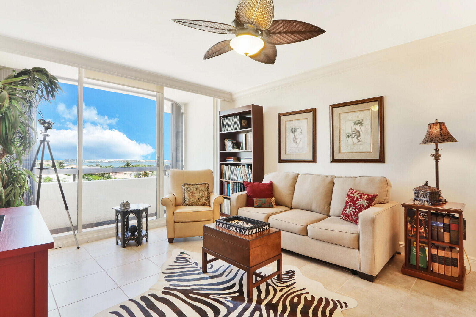 4100 North Ocean Drive, Unit 503 Singer Island, FL 33404 - Photo 37 of 51 a living room with furniture and a chandelier