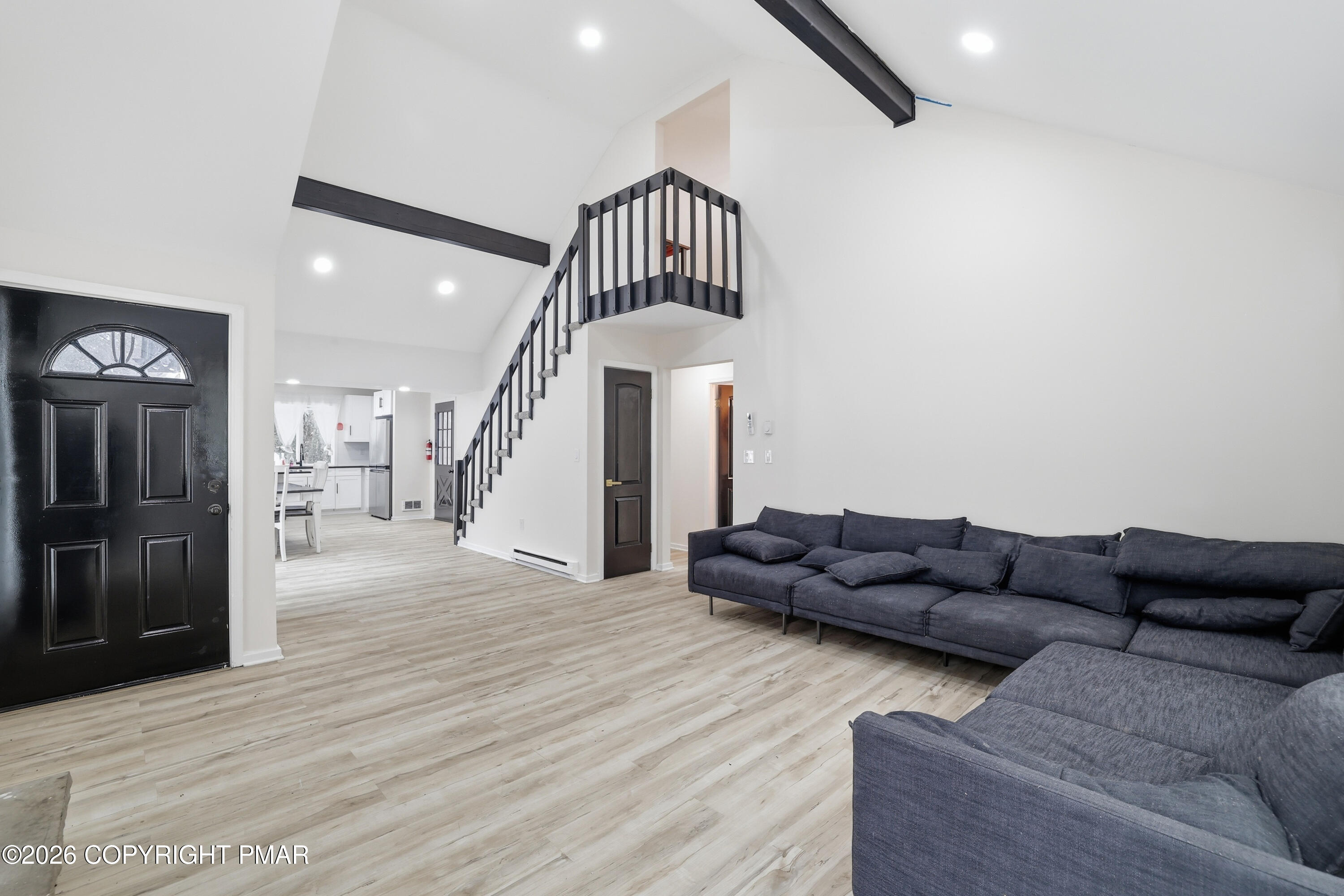 319 Ramble Bush Road Stroudsburg, PA 18360 - Photo 6 of 51 a living room with furniture and a ceiling fan