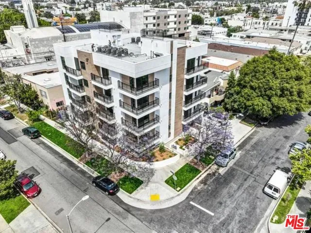 a view of a city with tall buildings